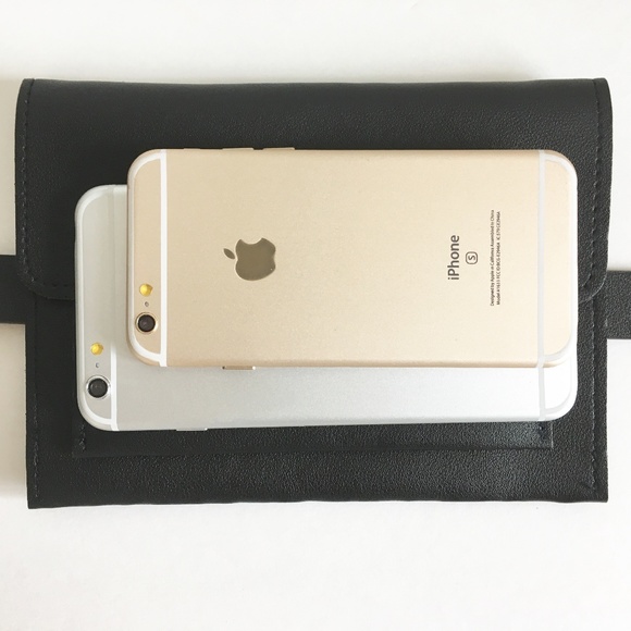 Black Waist Bag Fanny Pack Faux Leather Bag - Picture 5 of 8